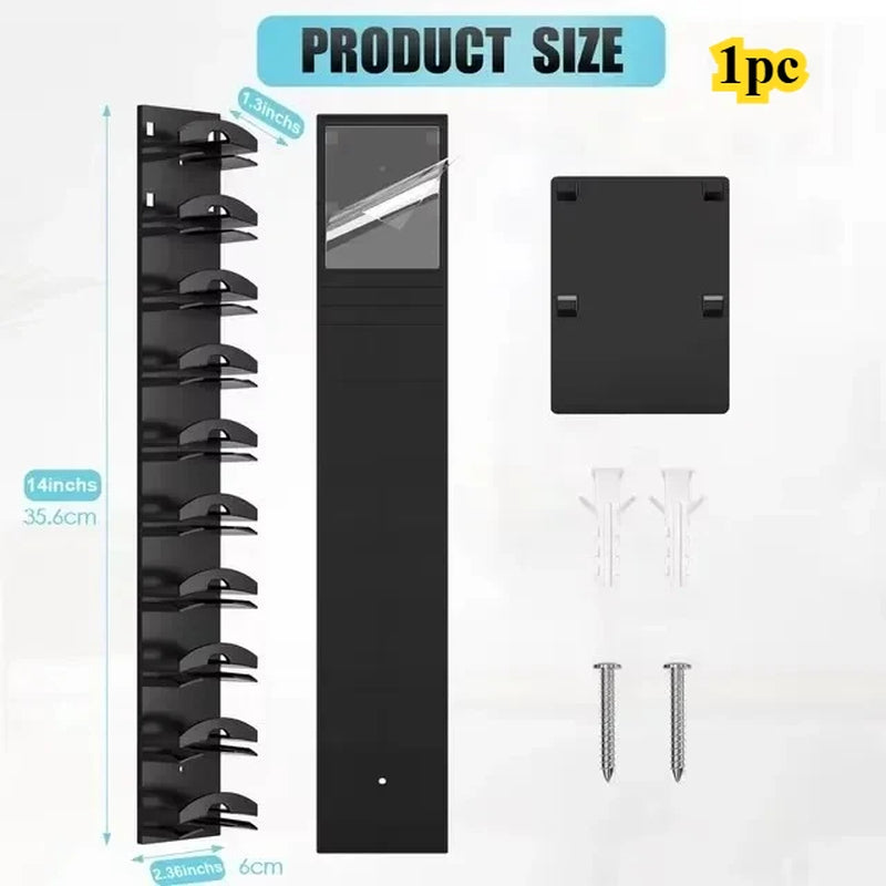 10-Grid Wall Mounted Cap Rack, Space Saving Hat & Towel Holder for Closet Organization, Baseball Cap Hanger