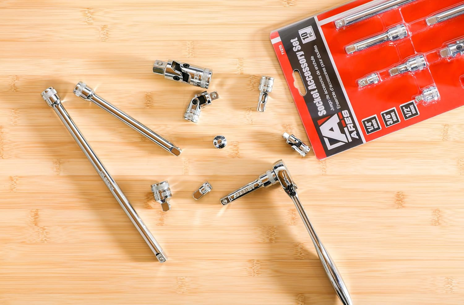 71270 10-Pc Socket Extension Set - Adapters, Extensions & U-Joints
