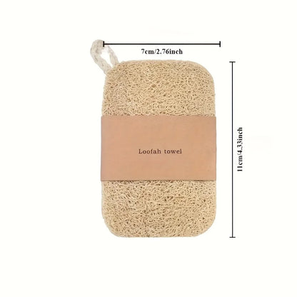 Natural Luffa Dishtowel Washing Cloth Sponge Loofah Scrub Pad Dish Pot Oil Stain Removing Scrubber Kitchen Clean Brushes Pad